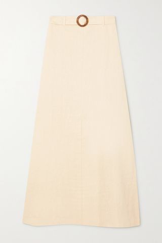 Faithfull the Brand + + Net Sustain Devon Belted Linen Maxi Skirt