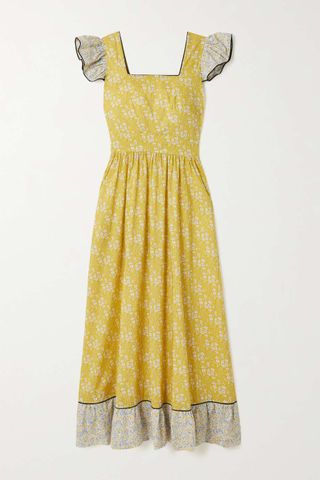 O Pioneers + Cecelia Ruffled Floral-Print Cotton Maxi Dress
