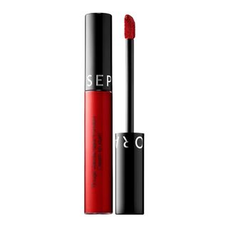 Sephora Collection + Cream Lip Stain Liquid Lipstick in Red Velvet