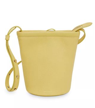 Mansur Gavriel + Mini Zip Leather Bucket Bag