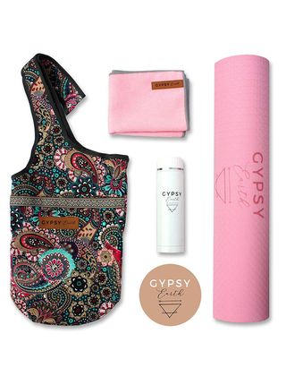 Gypsy Earth + Yoga Mat, Sustainable Water Bottle, Micro Fiber Towel & Bag