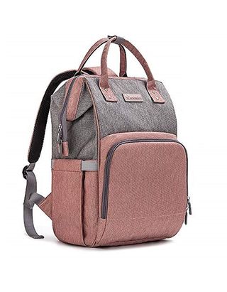 Upsimples + Diaper Bag Backpack in Pink Grey