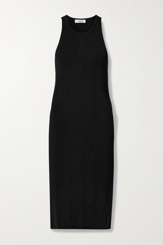 L'Agence + Shelby Ribbed-Knit Midi Dress