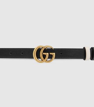 Gucci + GG Marmont Reversible Thin Belt