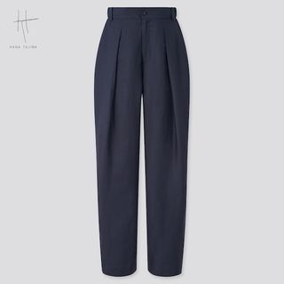 Uniqlo x Hana Tajima + Rayon-Linen Tucked Tapered Pants