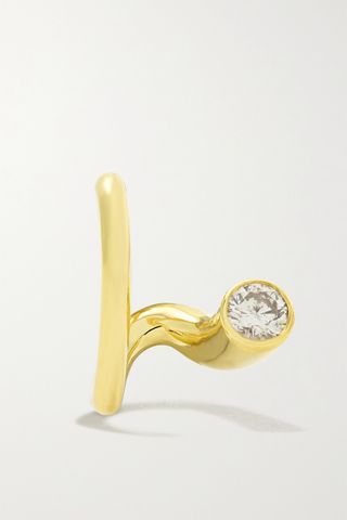 KatKim + Peak 18-Karat Gold Diamond Earring