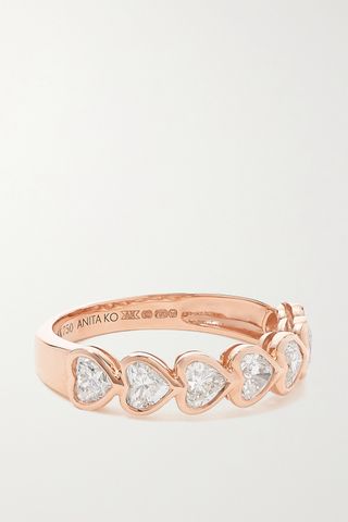 Anita Ko + 18-Karat Rose Gold Diamond Ring