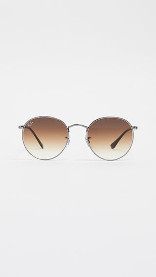 Ray-Ban + Round Gradient Sunglasses