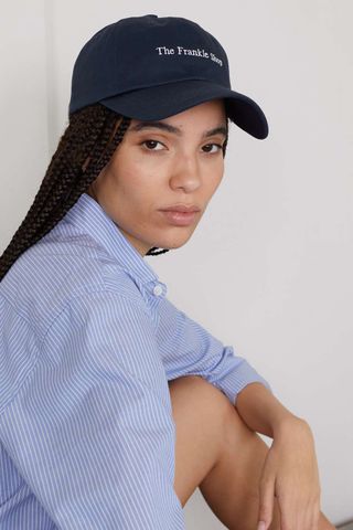 Frankie Shop + Frankie Embroidered Cotton-Twill Baseball Cap