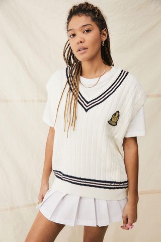 Urban Outfitters + Knitted Cricket Sweater Vest
