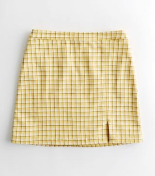 Hollister + Ultra High-Rise Plaid Mini Skirt