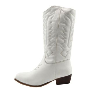 Etsy + White Cuban Western Cowboy Boots New Unique Find Non Leather