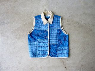 Etsy + Vintage Quilted Denim Vest