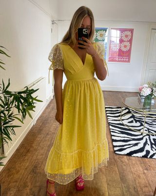 Molby the Label + Paloma Dress in Yellow Star