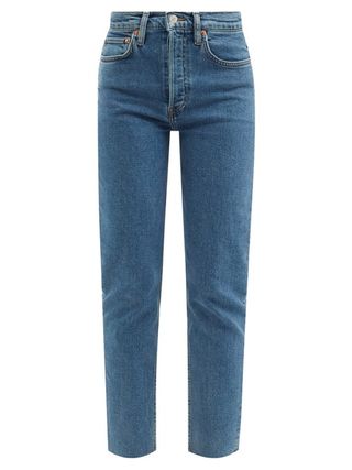 Re/Done + 90s High-Rise Slim-Leg Cropped Jeans