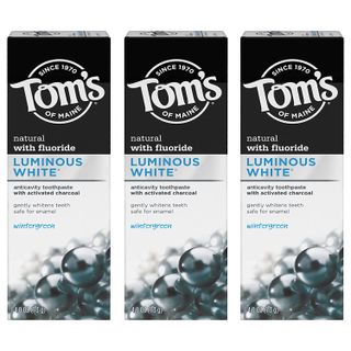 Tom's of Maine + Luminous White Toothpaste With Charcoal 3-Pack