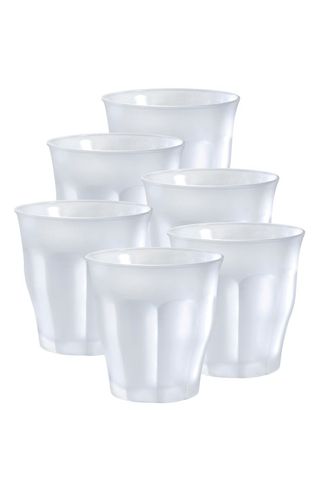 Duralex USA + Picardie Set of 6 8.75-Ounce Tempered Glass French Tumblers