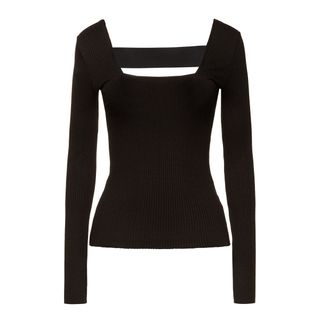 The Range + Alloy Cutout Ribbed Jersey Top