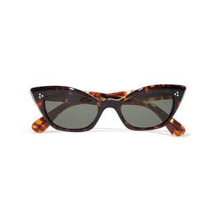 Oliver Peoples + Bianka Cat-Eye Tortoiseshell Acetate Sunglasses