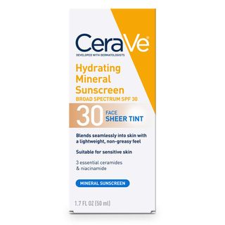 CeraVe + Hydrating Sunscreen Face Sheer Tint SPF 30