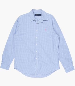 Ralph Lauren + Vintage Blue and White Gingham Shirt