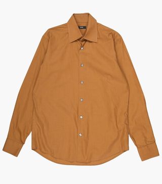 Hugo Boss + Vintage Burnt Orange Plain Shirt