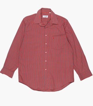 Pierre Cardin + Vintage Red Blue Tattersall Checked Shirt