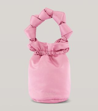 Ganni + Satin Knots Top Handle Purse