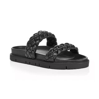 Aqua + Braided Slide Sandals