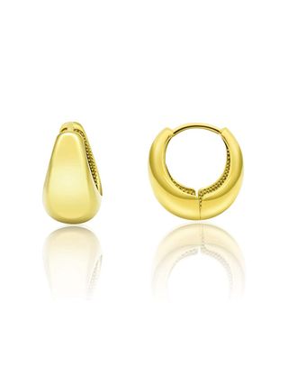 Linlinchic + Small Dome Chunky Hoop Earrings