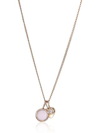 Fossil + Stainless Steel Rose Gold-Tone Pendant Necklace