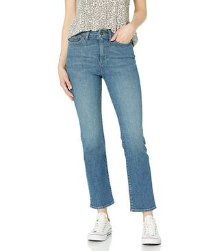 Goodthreads + High-Rise Slim Straight Jean in Authentic Blue