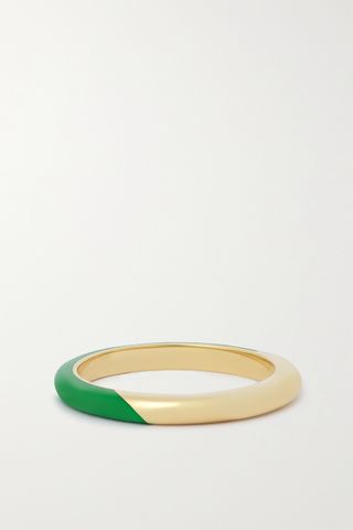 Alice Cicolini + Candy 14-Karat Gold Enamel Ring