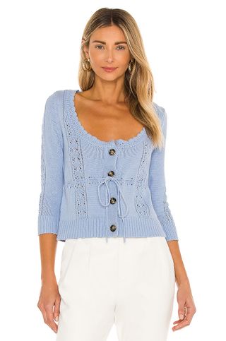 LPA + Taylor Cardigan in Baby Blue