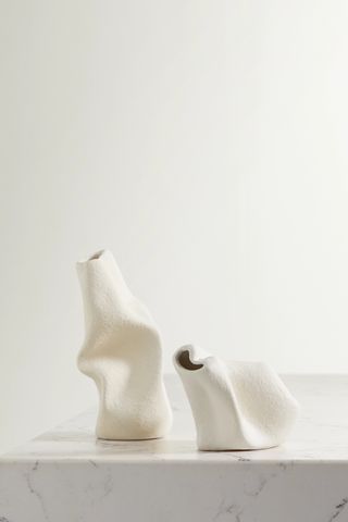 Completedworks + Ekaterina Bazhenova + Yamasaki Goliath and Wake Set of Two Ceramic Vases
