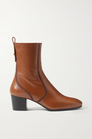 Chloé + Goldee Leather Ankle Boots
