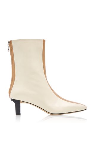 Aeyde + Molly Stripe-Detail Leather Ankle Boots