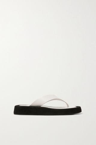 The Row + Ginza Leather Flip-Flops