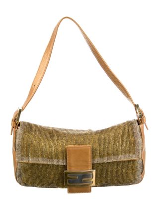 Fendi + Vintage Beaded Baguette Bag