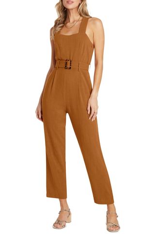 Willow + Johnson Belted Jumpsuit