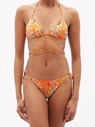 Pucci + Africana-print triangle bikini