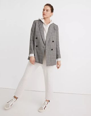 Madewell + Caldwell Double-Breasted Blazer: Peaked Lapel Edition