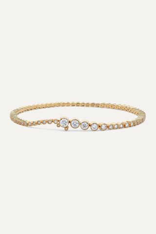 Sophie Bille Brahe + Classic Tennis 18-Karat Gold Diamond Bracelet