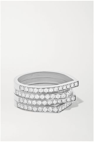 Repossi + Antifer 18-Karat White Gold Diamond Ring
