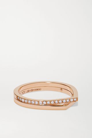 Repossi + Antifer 18-Karat Rose Gold Diamond Ring