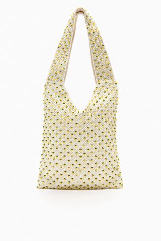 Zara + Beaded Tote Bag