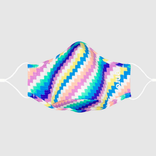 Enro + Good Vibes Face Mask in Zigzag Rainbow