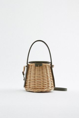 Zara + Wicker Basket Bag