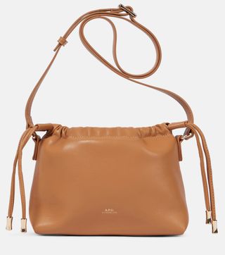 A.P.C + Ninon Mini Shoulder Bag in Brown
