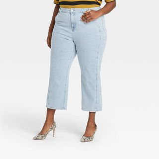 Who What Wear x Target + Flare Cropped Denim Pants
